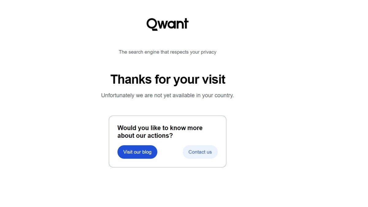 Qwant adalah mesin pencari web