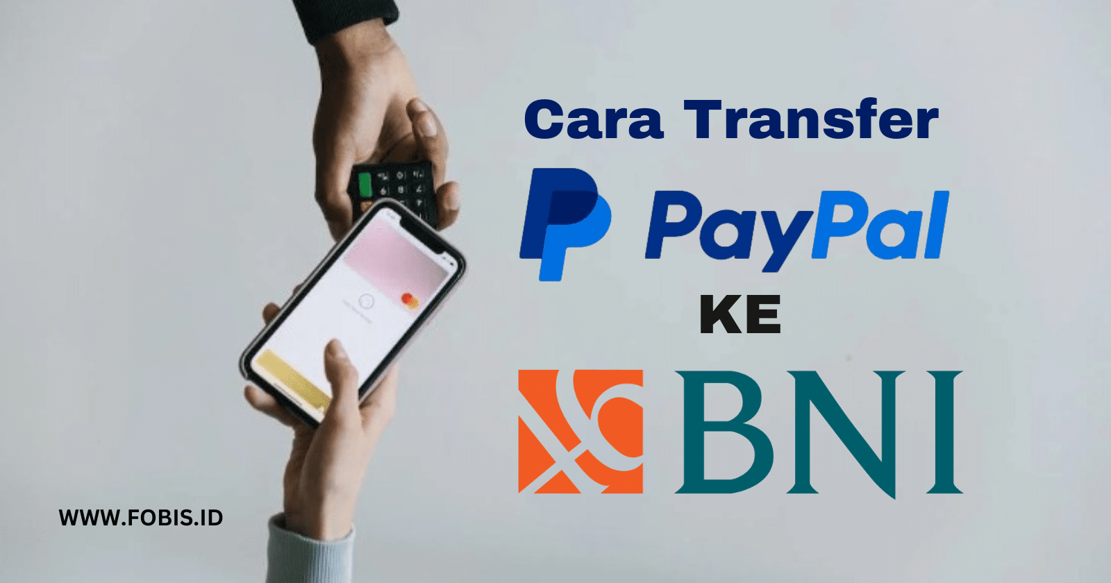 transfer PayPal ke BNI