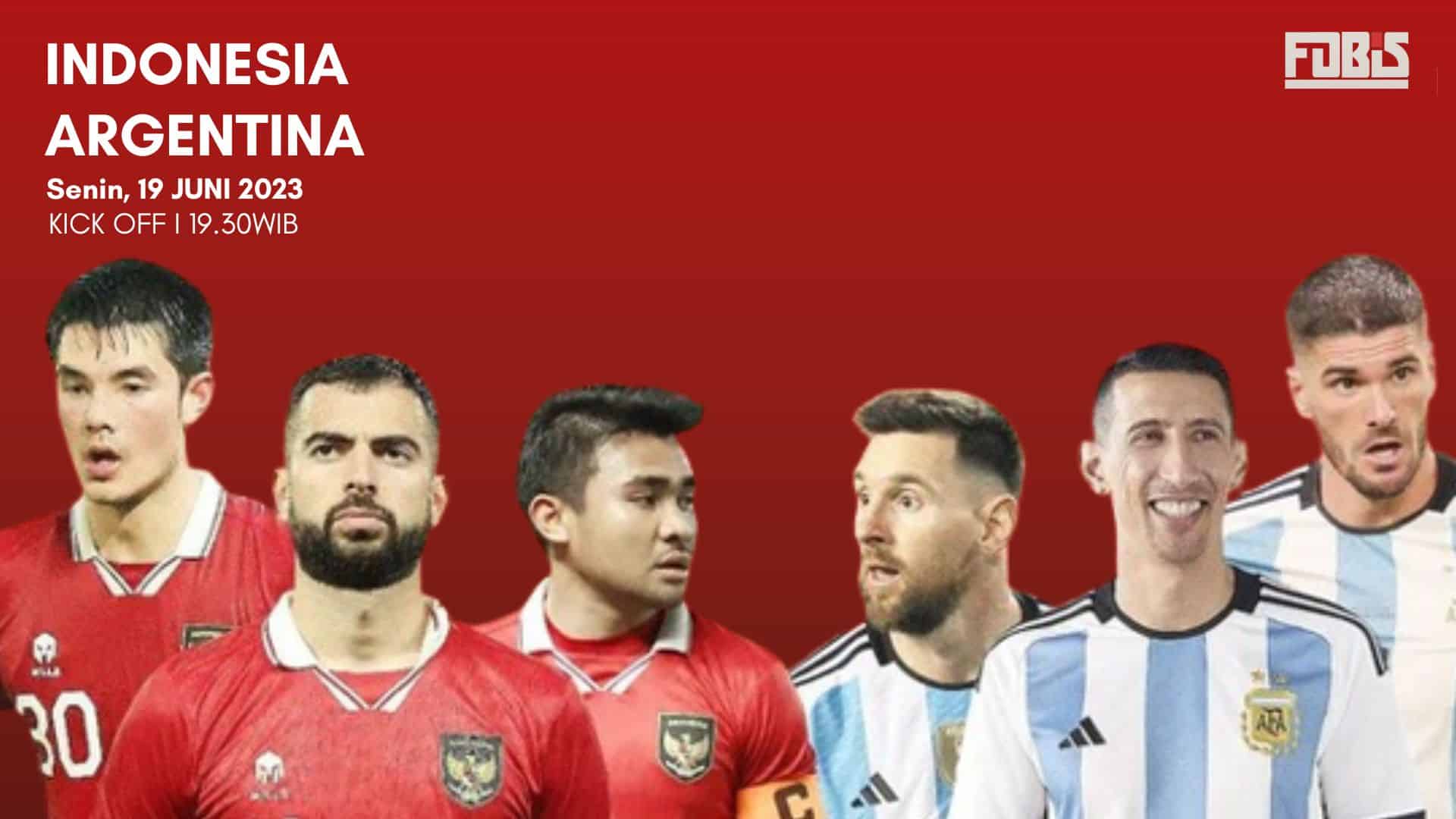 Line Up Indonesia vs Argentina